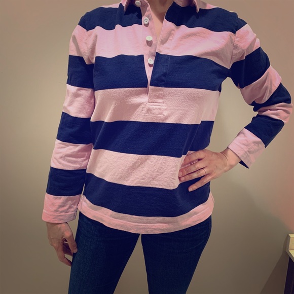J. Crew Tops J Crew Womens Rugby Shirt Poshmark